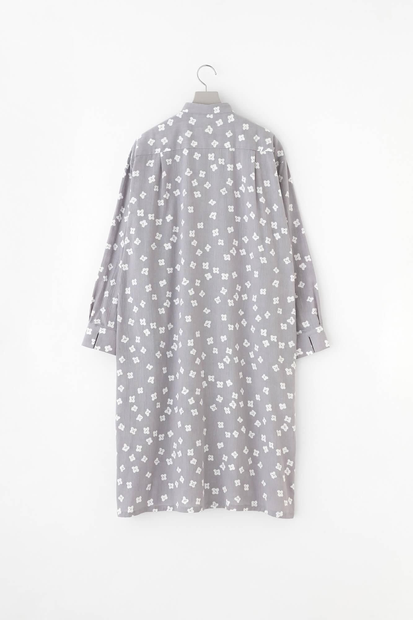 Chizimi Cotton 20/20 Gran Shirt Dress / Tiny Flowers