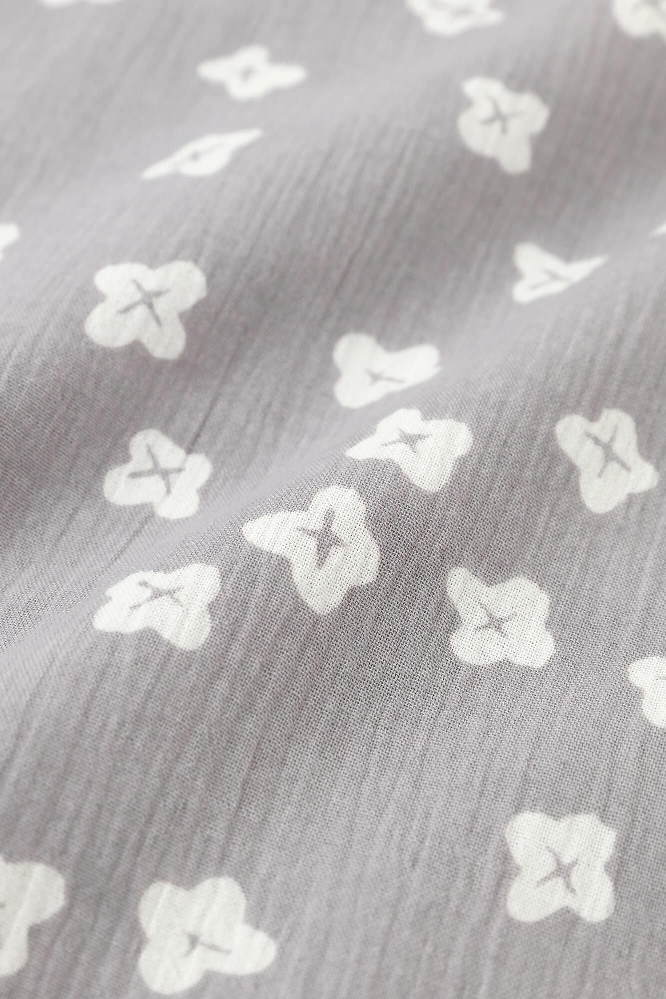 Chizimi Cotton 20/20 Gran Shirt Dress / Tiny Flowers