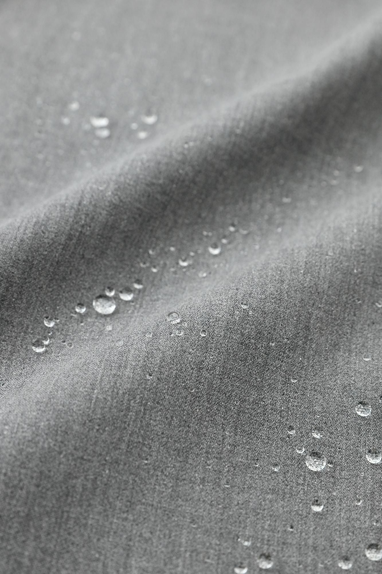 防潑水天氣布CL長外套/淡灰色× SO-SU-U十數