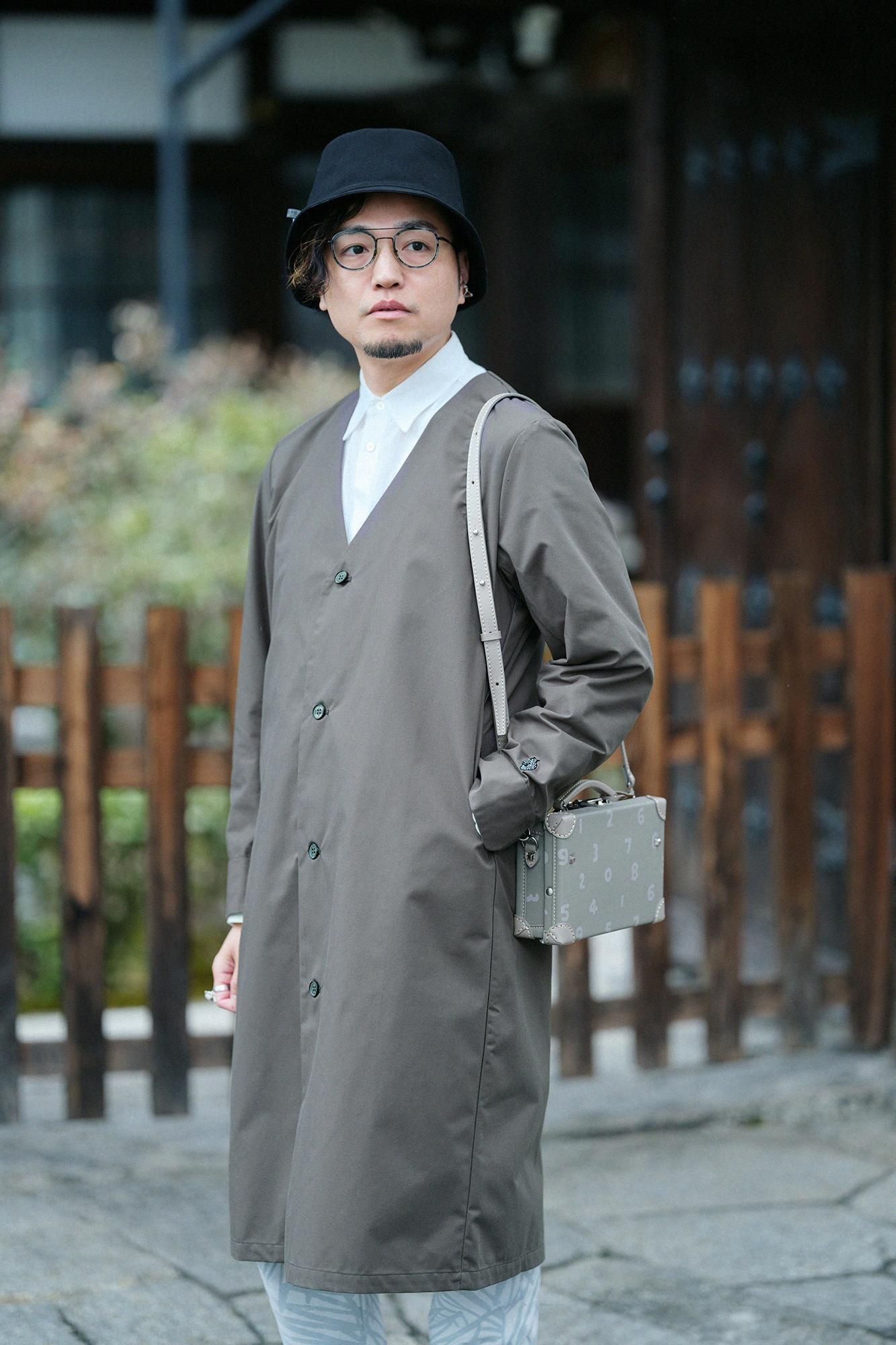 3月17日頃発送予定】撥水 ウェザークロス C.L.ロングコート／海松茶（みる