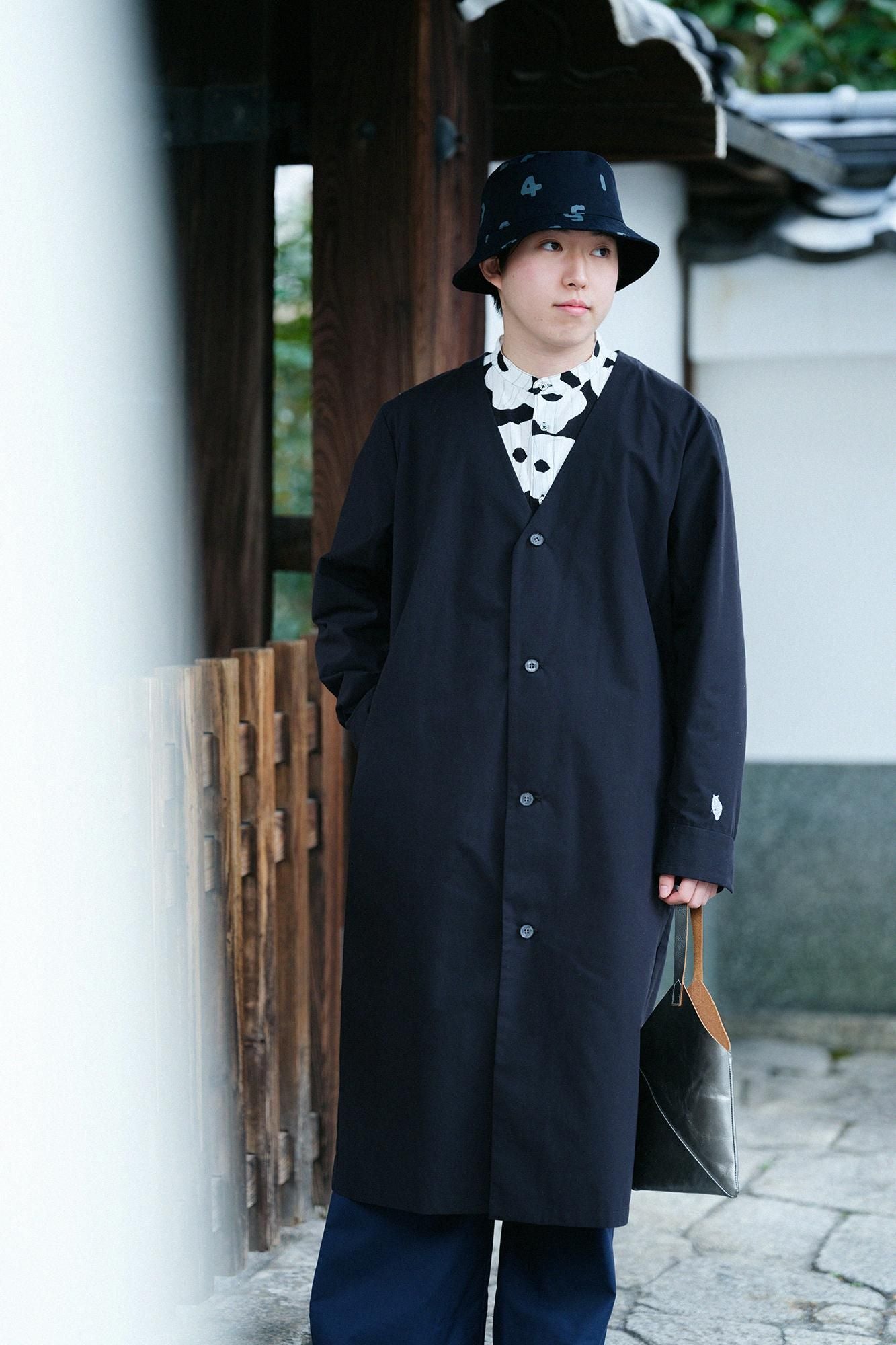 발수 웨더 클로스 C.L. 롱 코트／검은색(당신이 그것을 입었다면 괜찮습니다) ×SO-SU-U