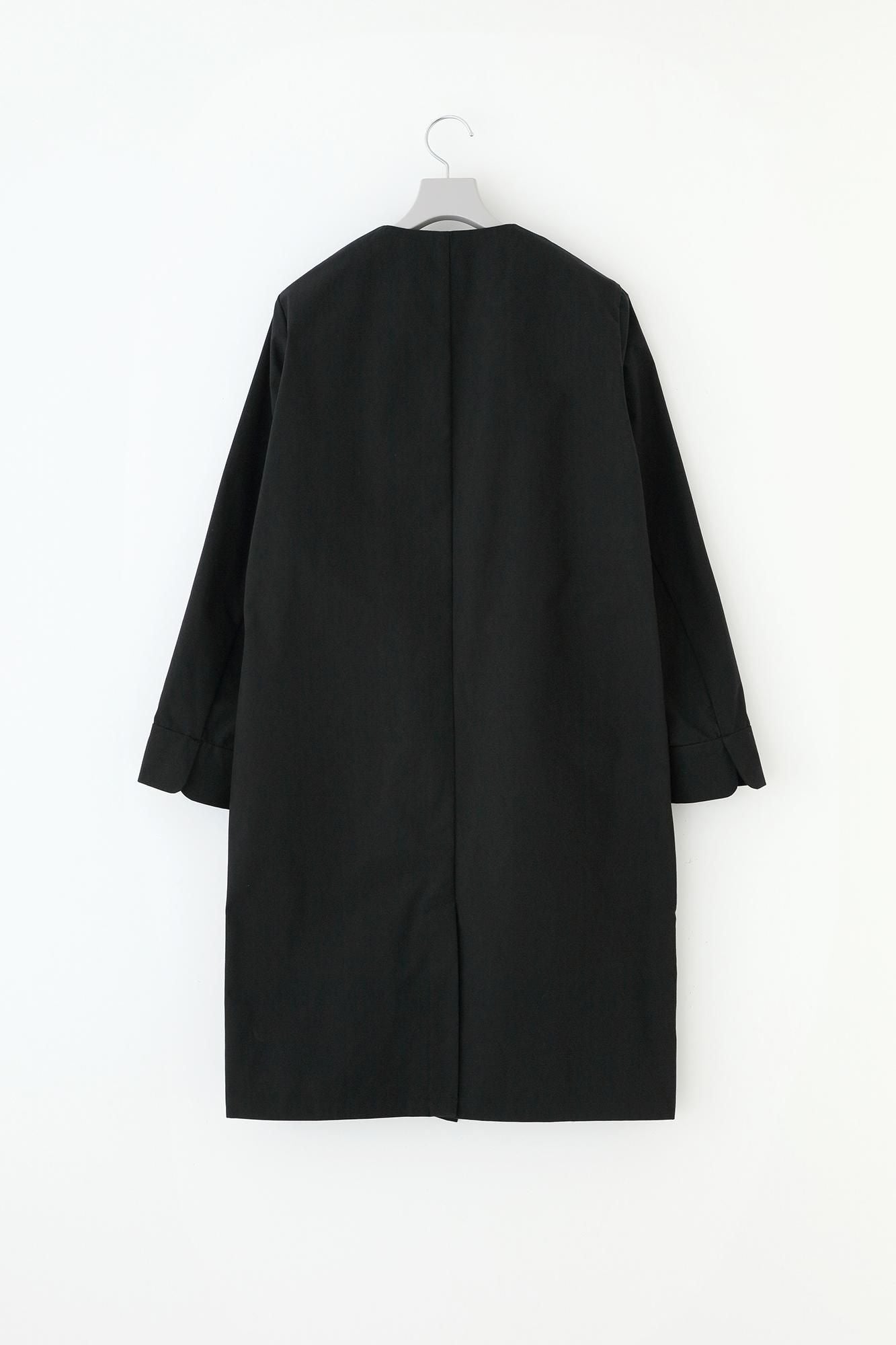 발수 웨더 클로스 C.L. 롱 코트／검은색(당신이 그것을 입었다면 괜찮습니다) ×SO-SU-U