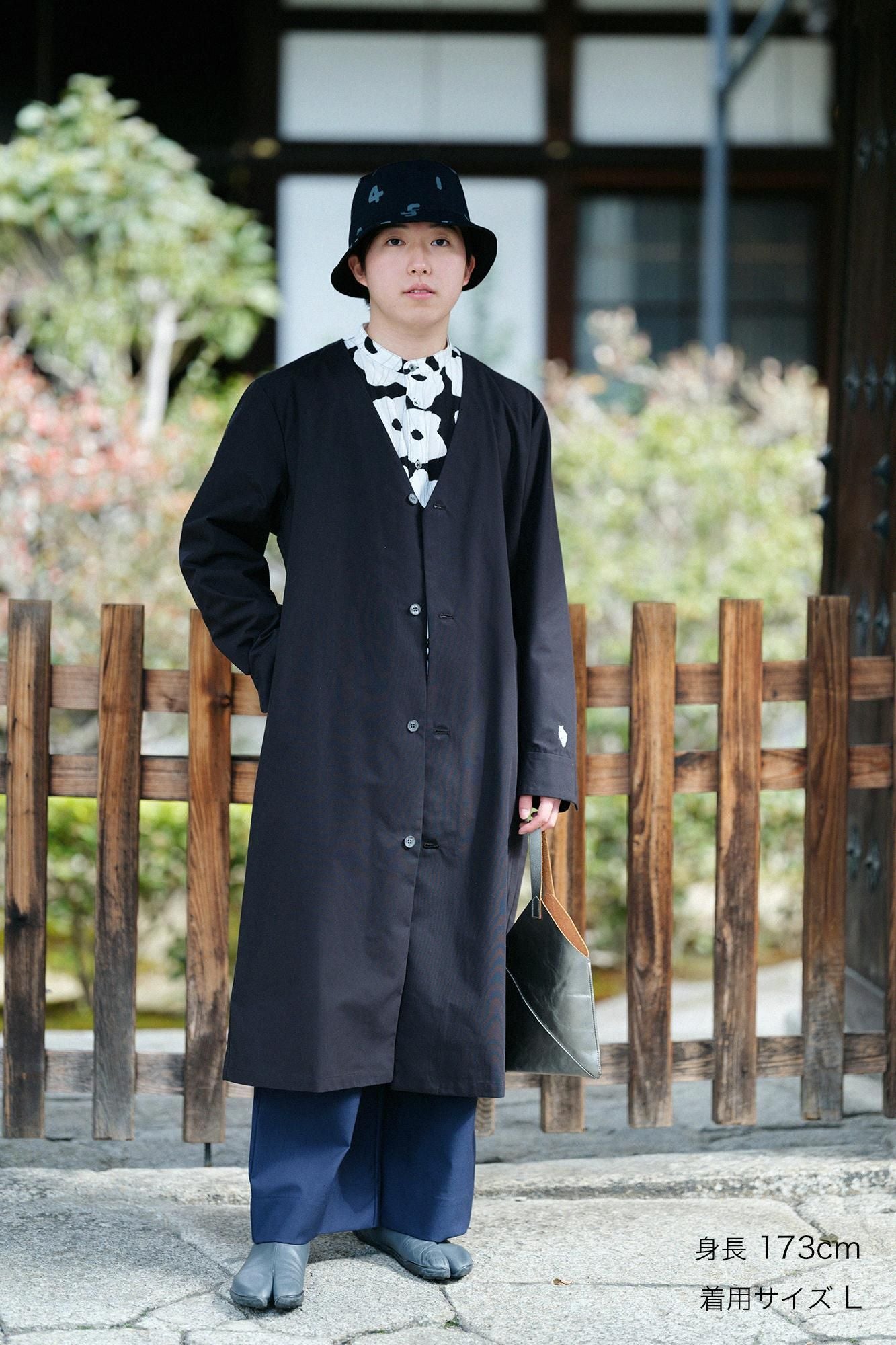 발수 웨더 클로스 C.L. 롱 코트／검은색(당신이 그것을 입었다면 괜찮습니다) ×SO-SU-U