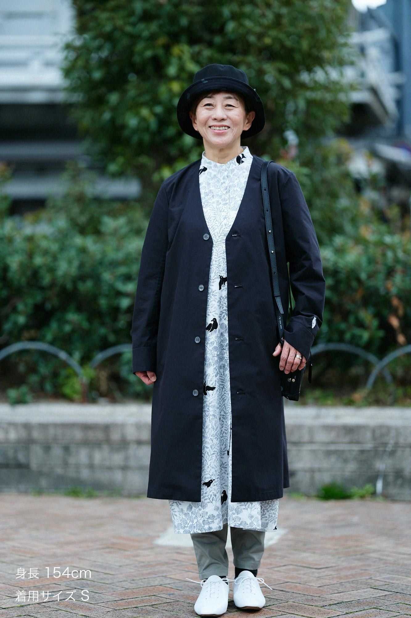 발수 웨더 클로스 C.L. 롱 코트／검은색(당신이 그것을 입었다면 괜찮습니다) ×SO-SU-U