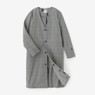 발수 웨더 클로스 C.L. 롱 코트/ Houndstooth (Chidori Koshi) xSO-SU-U