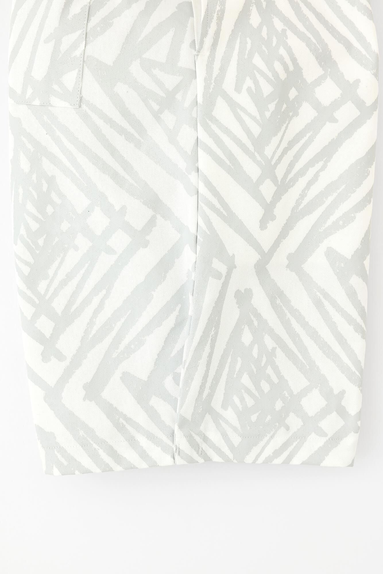 高密度Chino Blots简易短裤/锯齿状