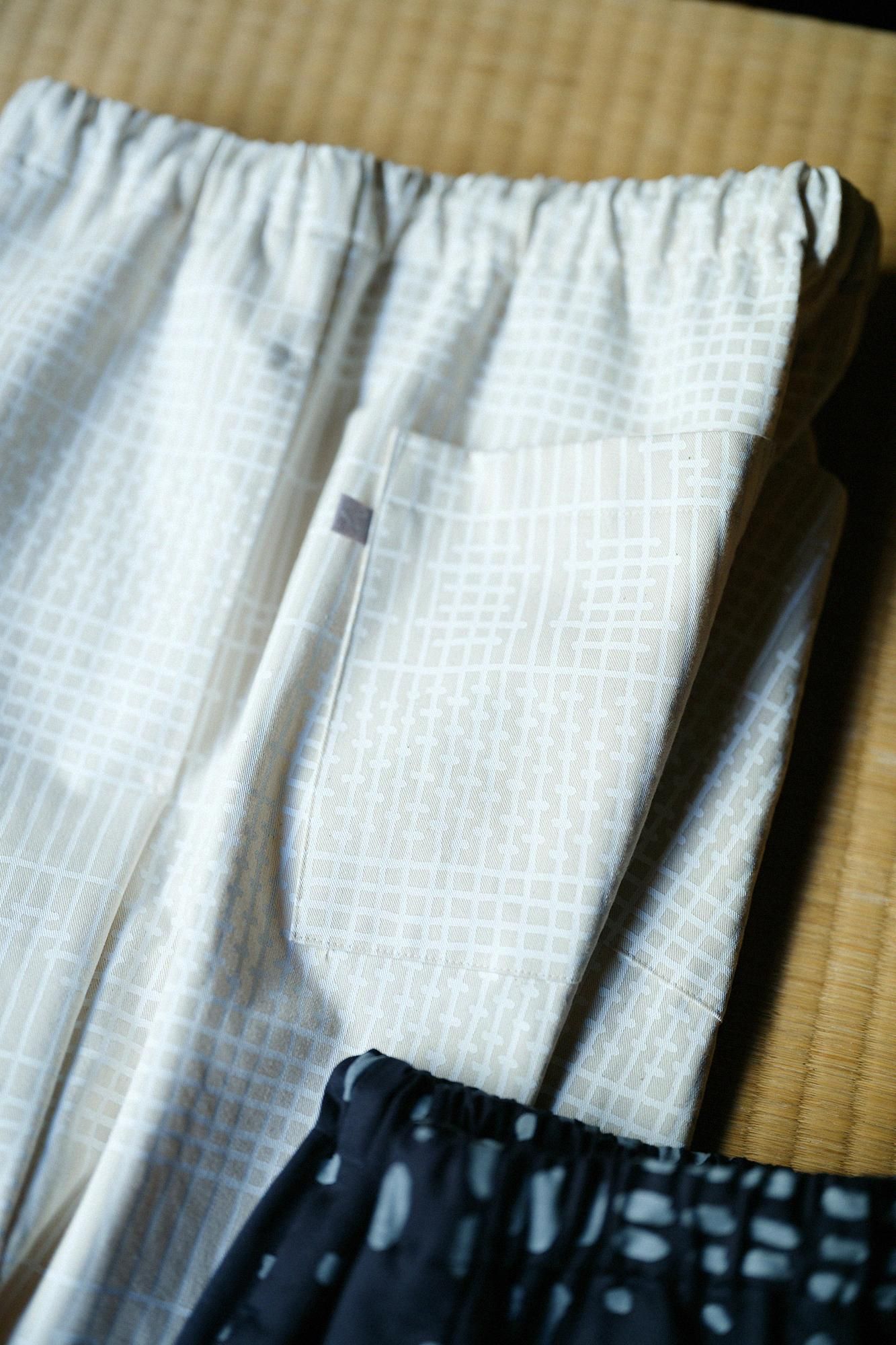 High Density Chino Cloth Easy Shorts / Muntin Raw White