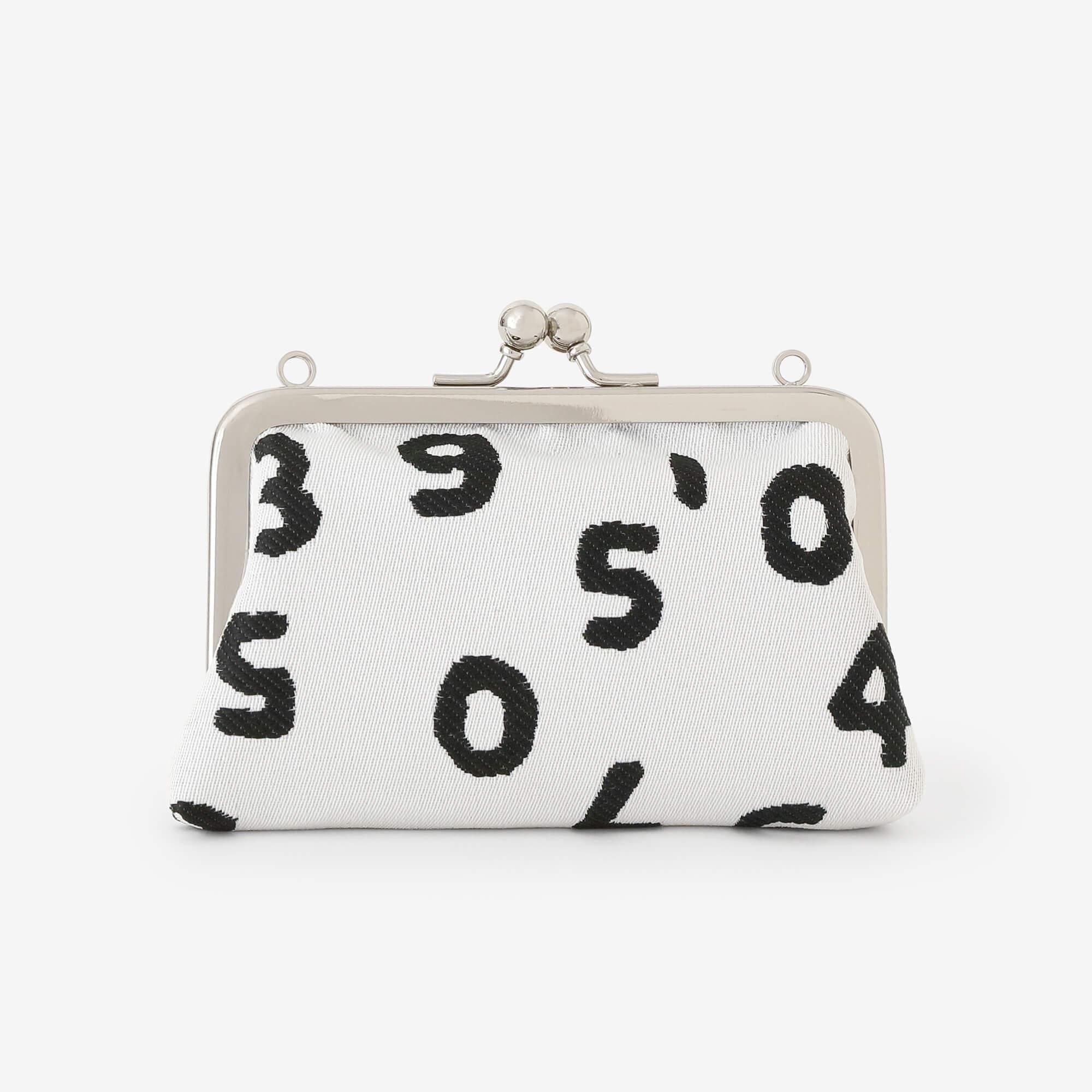 錦織口金包 中／ SO-SU-U十數 昆 上下白色