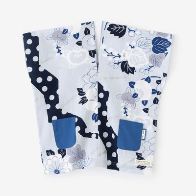 ● Chizimi Cotton 20/20 Square Top / Folding Fan Hakuro