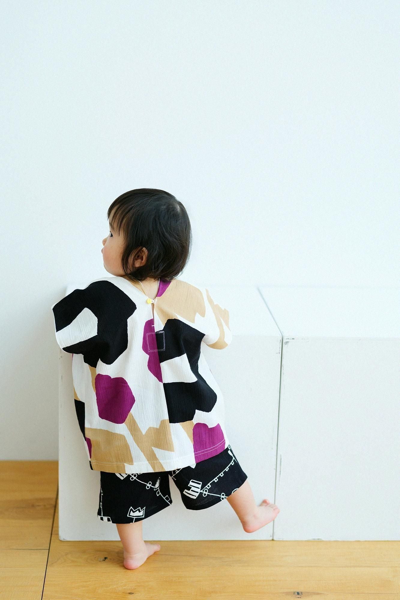 ●たかしまちぢみ 20/20 こどもんぺ ひざたけ／からくさあそび