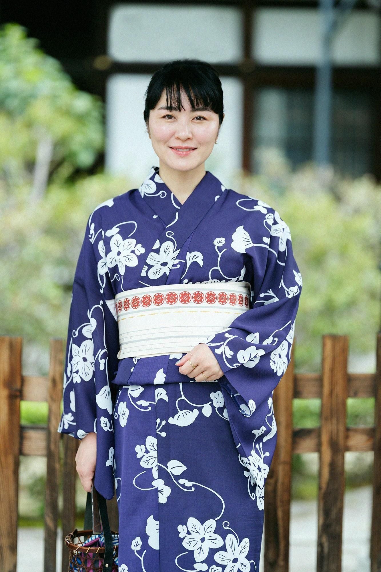 ふりふ　セオα浴衣 小杉織物謹製 セオα浴衣／麗し（うるわし）