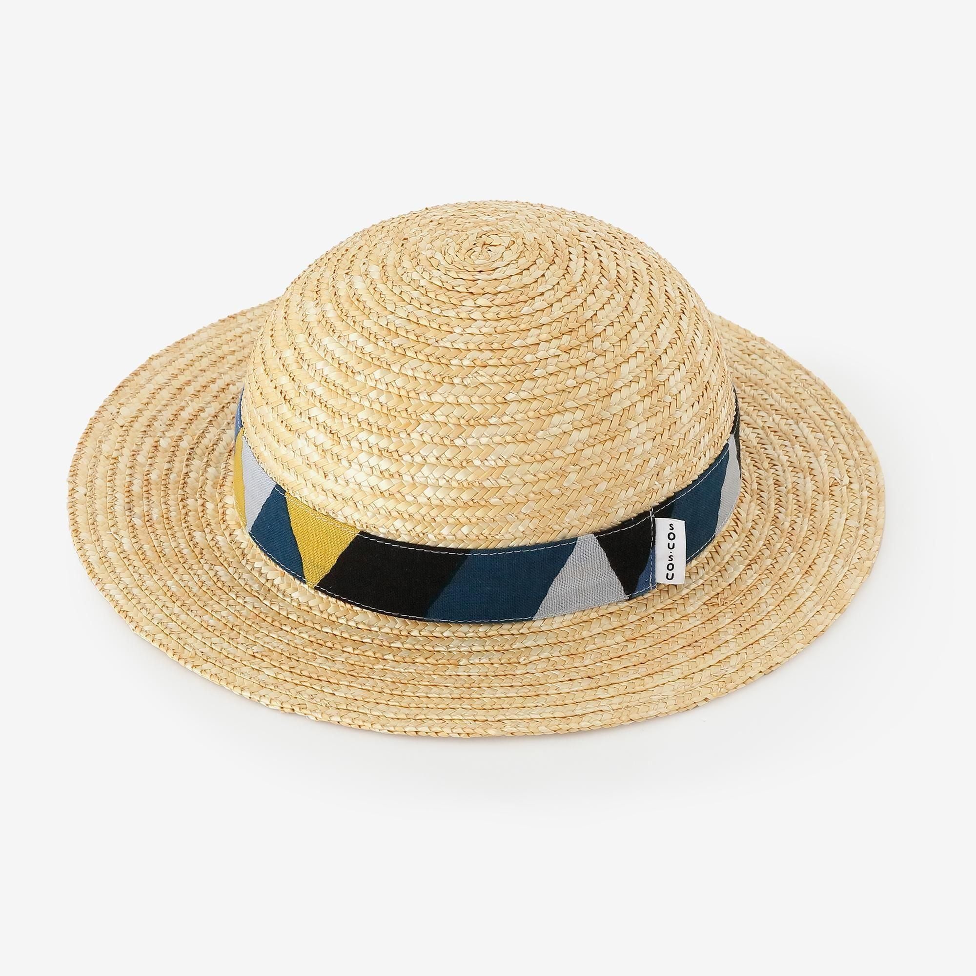 ●麥草帽／菱形編