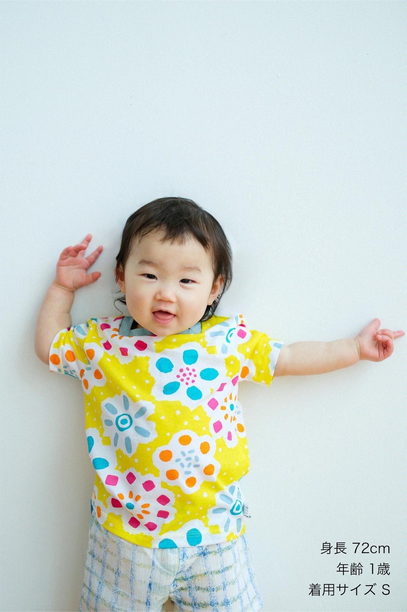 ●方領上衣／夏花火 黃色