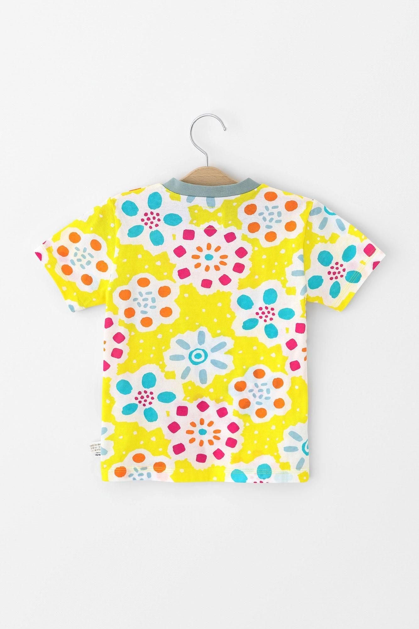 ●方領上衣／夏花火 黃色