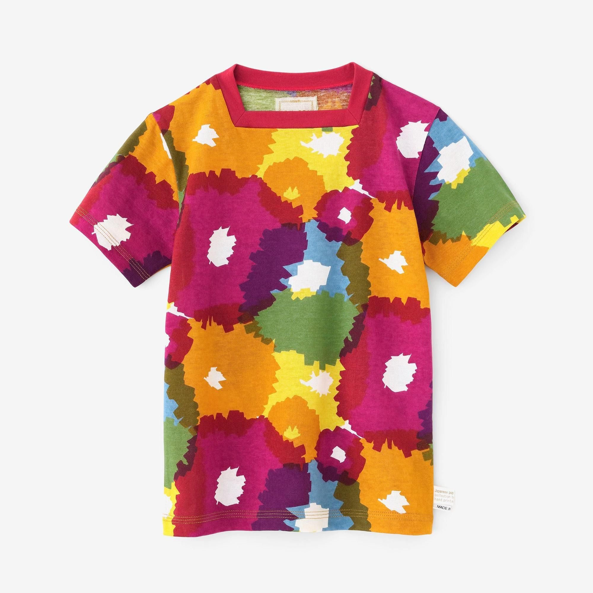 ●方領上衣／盛開