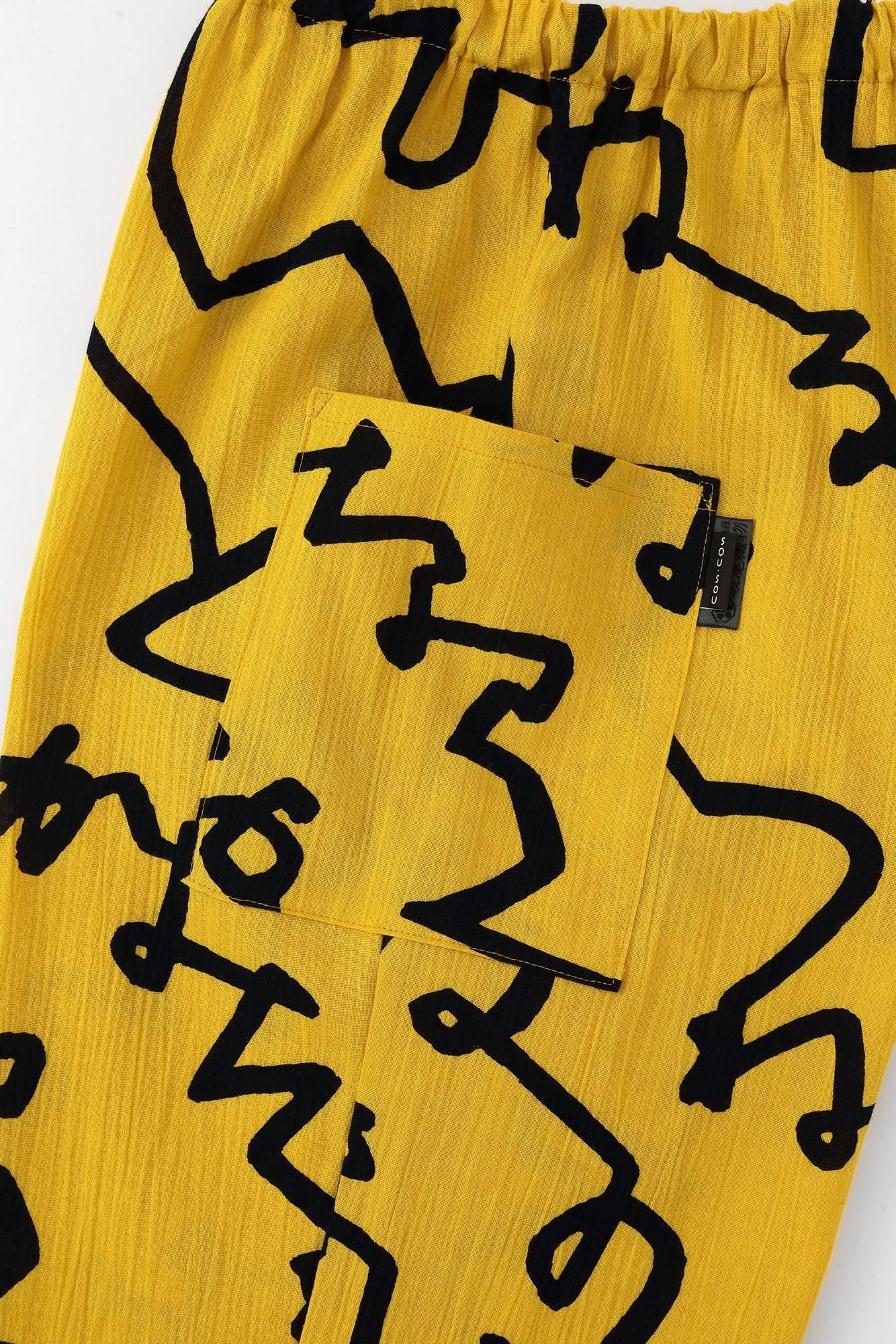 高島縮棉 20/20細腿褲／文