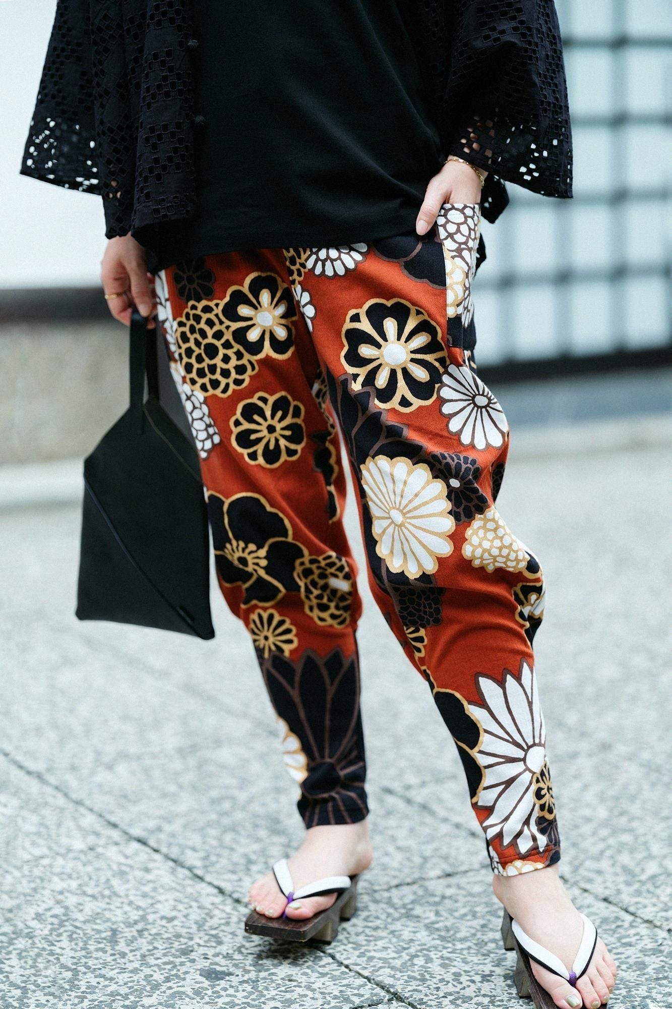 高島縮棉 20/20 哈倫褲／金襴緞子