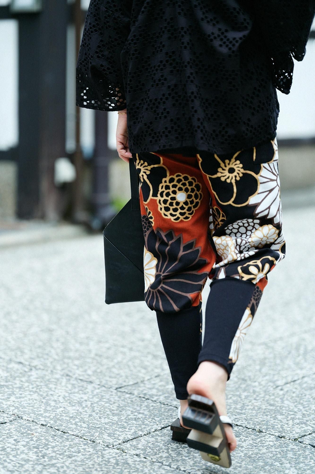 高島縮棉 20/20 哈倫褲／金襴緞子