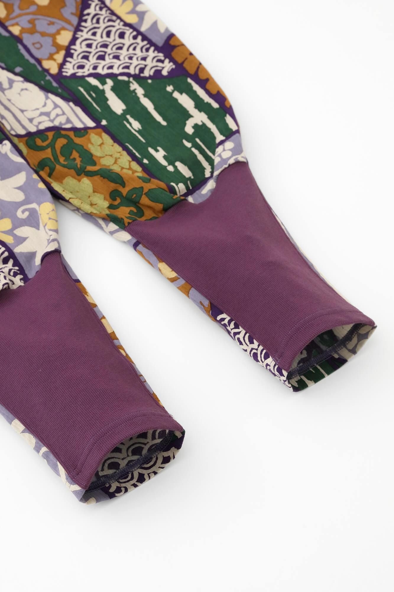 Chizimi Cotton 20/20 Harem Pants / Patchwork Kimono of Uesugi Kenshin Family-Recreation