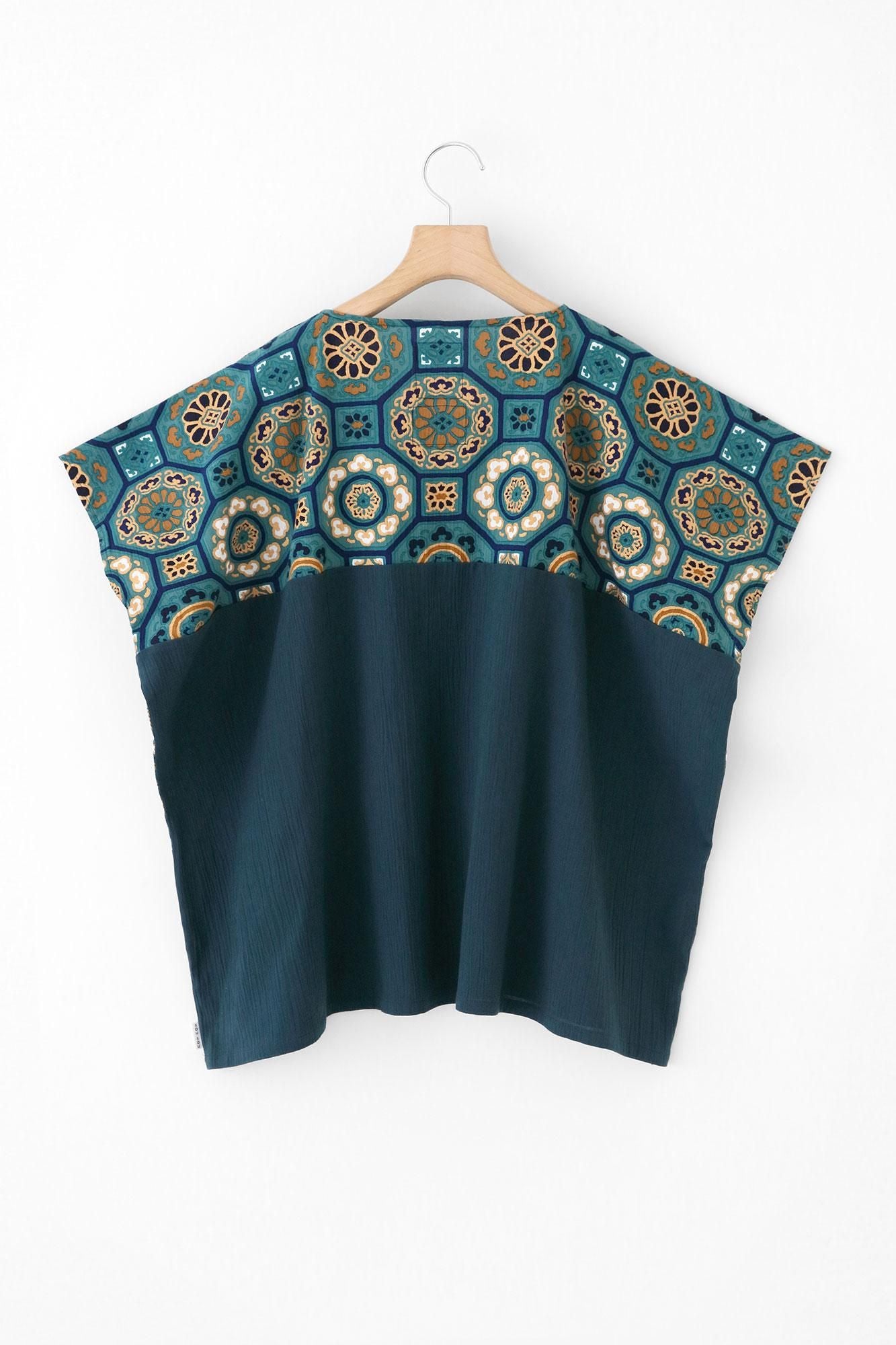 高島縮 20/20 四角衣（しかくい） 組（くみ） 肩文様（かたもん