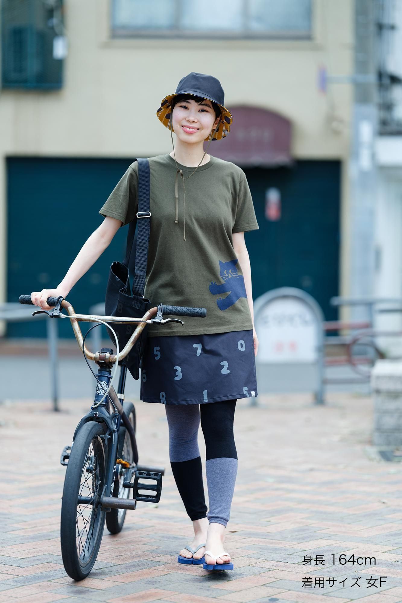 Twill Bike Culottes / So-Su-U Black Navy Blue (Kurokon)