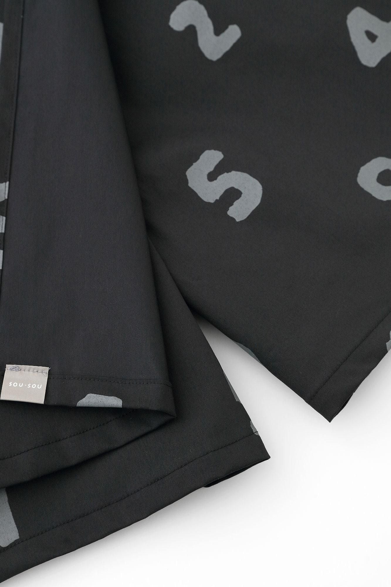 Twill Bike Culottes / So-Su-U Black Navy Blue (Kurokon)