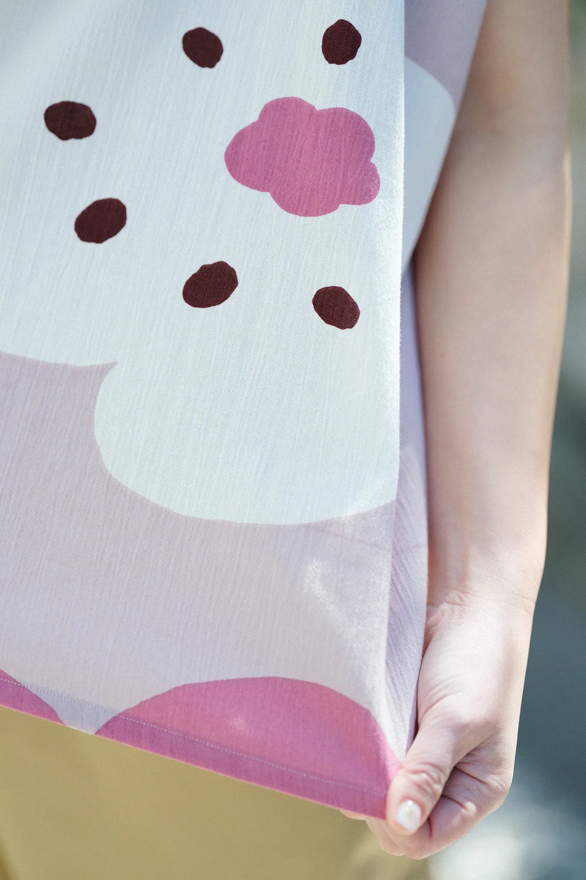 【Ships ard. 4/21】Chizimi Cotton 20/20 Square Top / Smile Pastel Pink