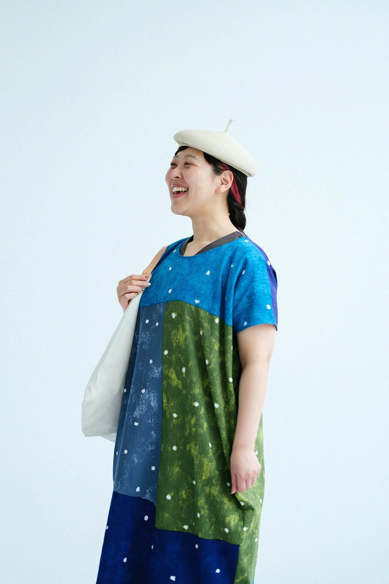 타카시마치지미 20/20 직사각형 원피스(Chohokei)/Honoka