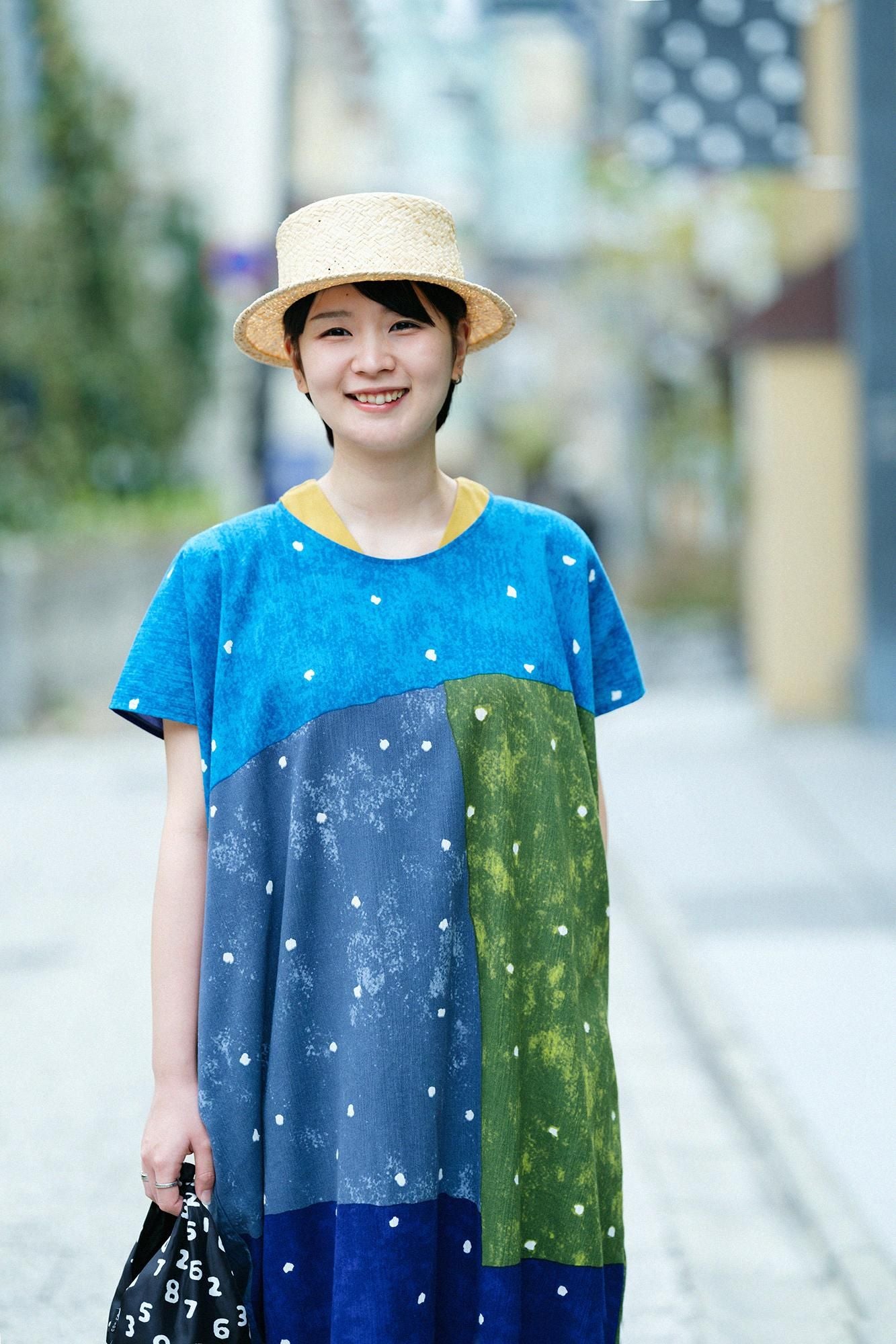 타카시마치지미 20/20 직사각형 원피스(Chohokei)/Honoka