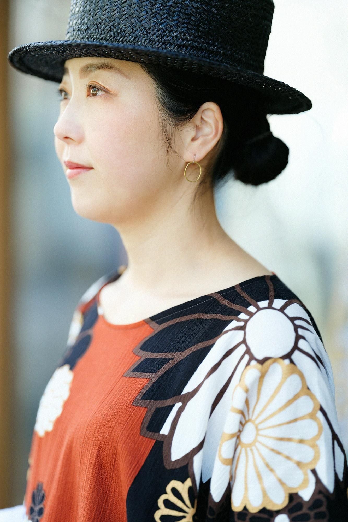 高島縮 20/20 長方形衣（ちょうほうけい）／金襴緞子（きん