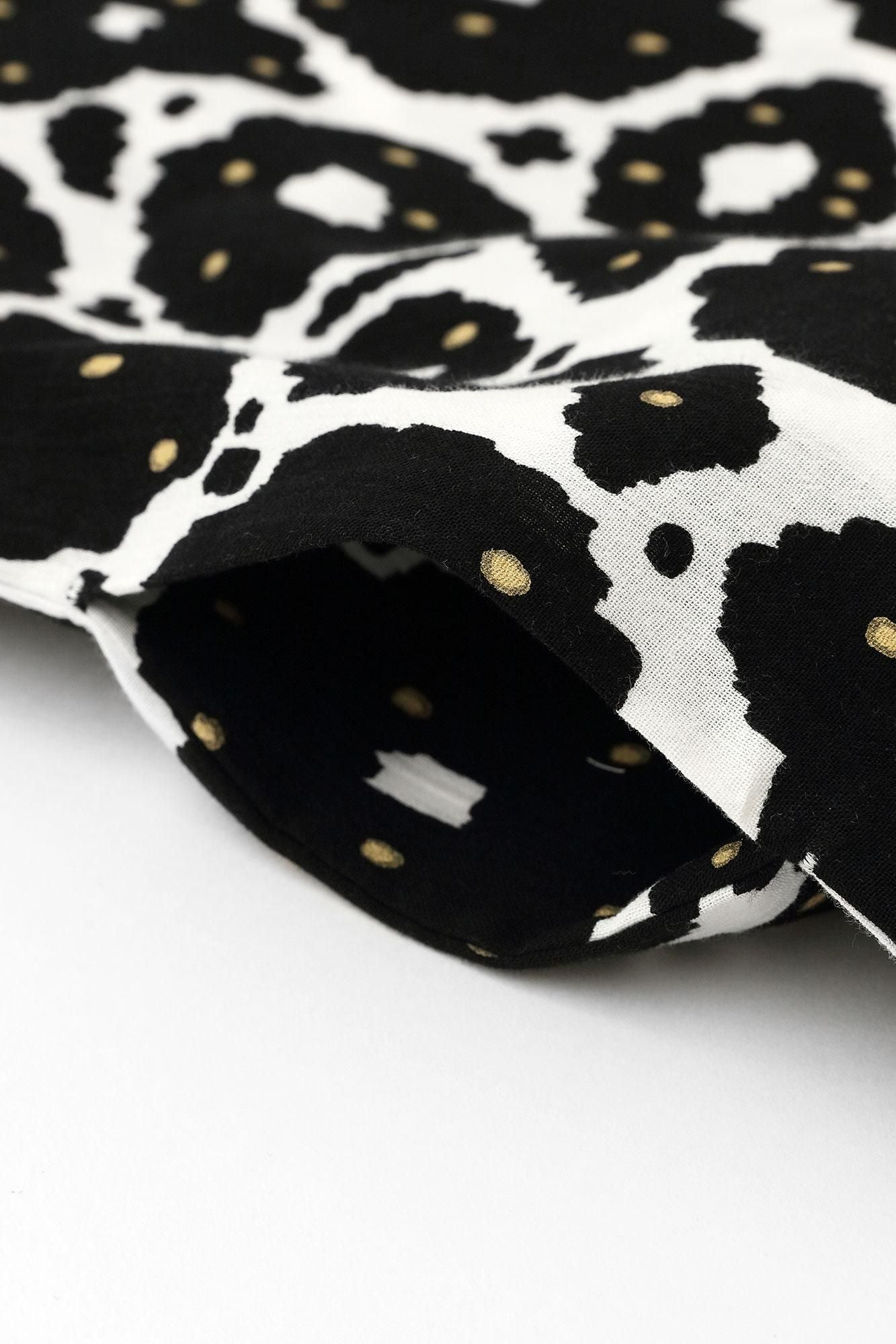 高島縮 20/20 長方形衣（ちょうほうけい）／花装飾（はなそうしょく）