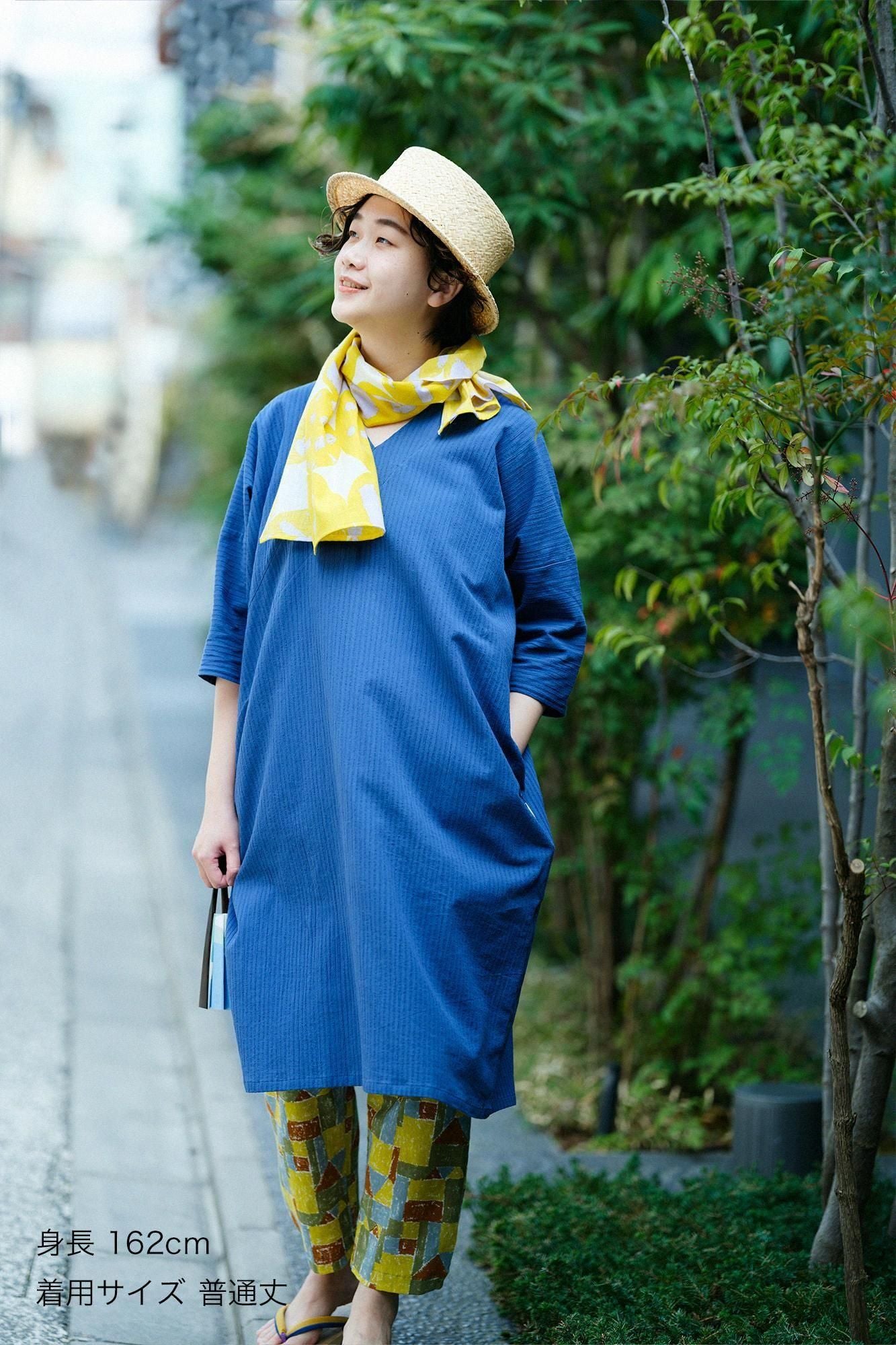 高島縮棉 40/40 細腿褲／積木之家