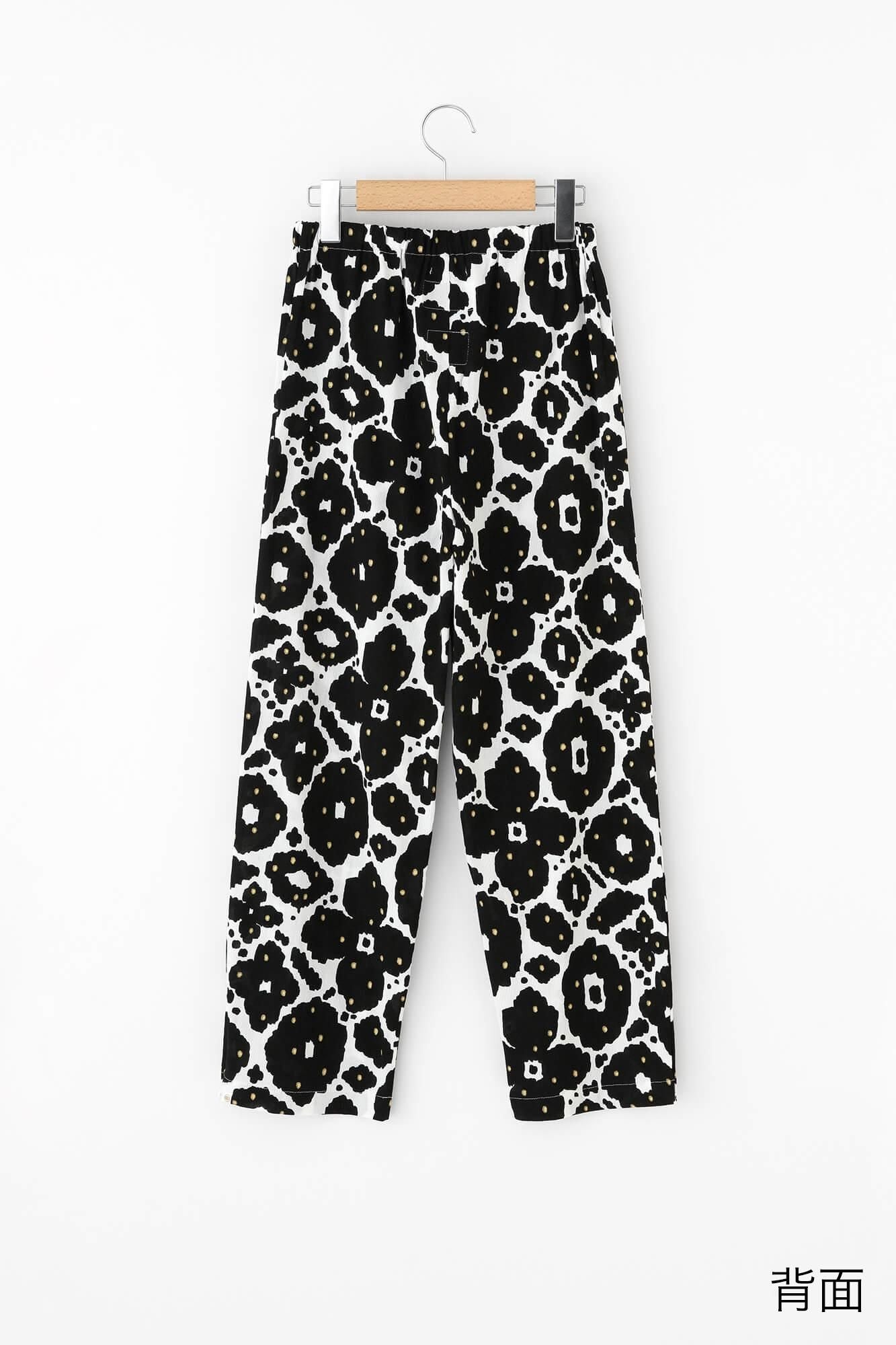 高島縮 40/40 えんゆう穿き／花装飾（はなそうしょく）