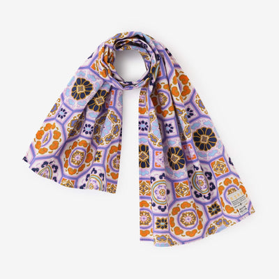 Isemomen Cotton Short Scarf / Gorgeous Lilac Color