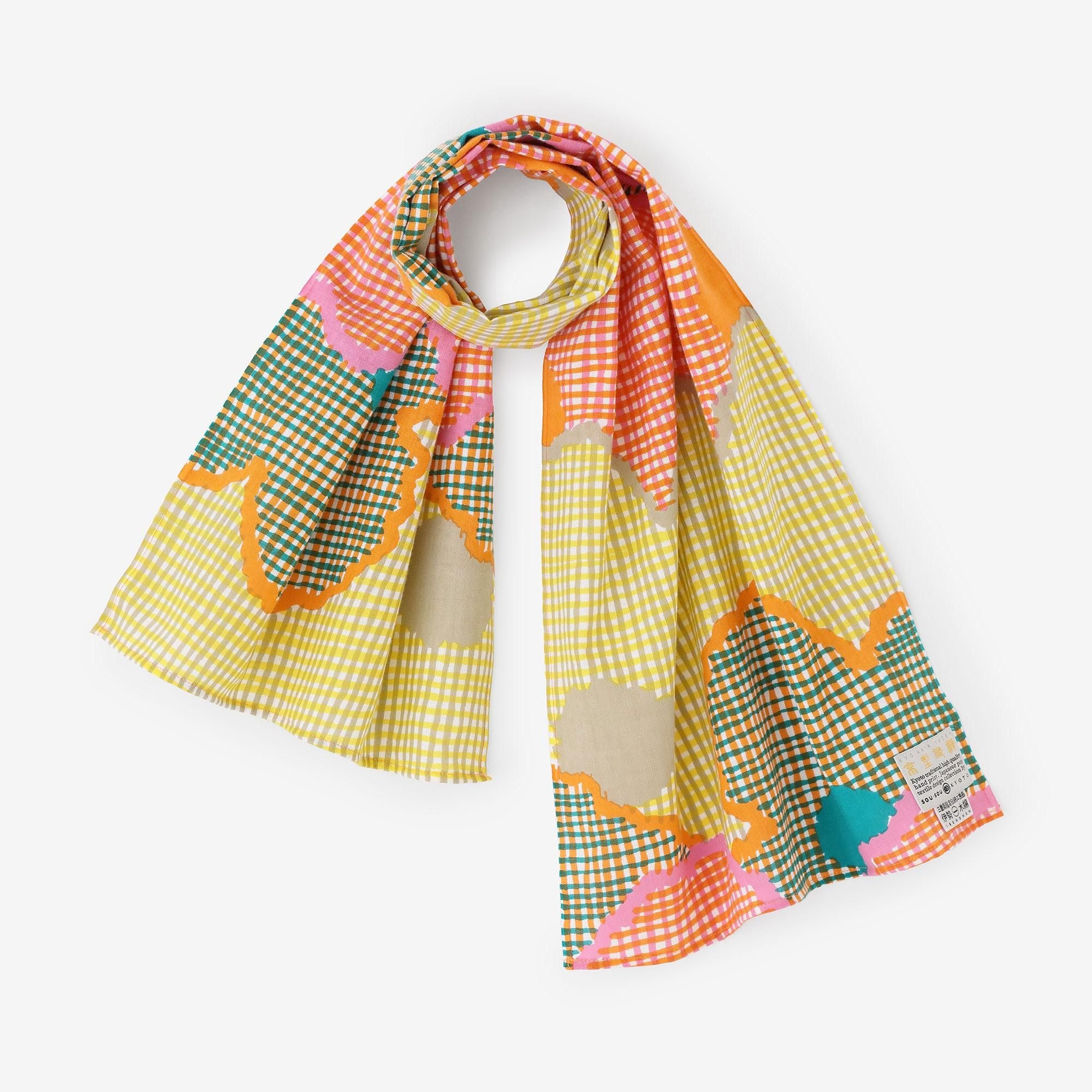 Isemomen Cotton Short Scarf / Brilliant Colors
