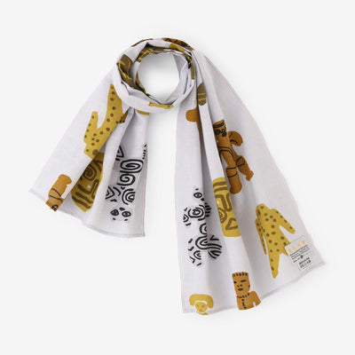 Isemomen Cotton Short Scarf / Clay Figure