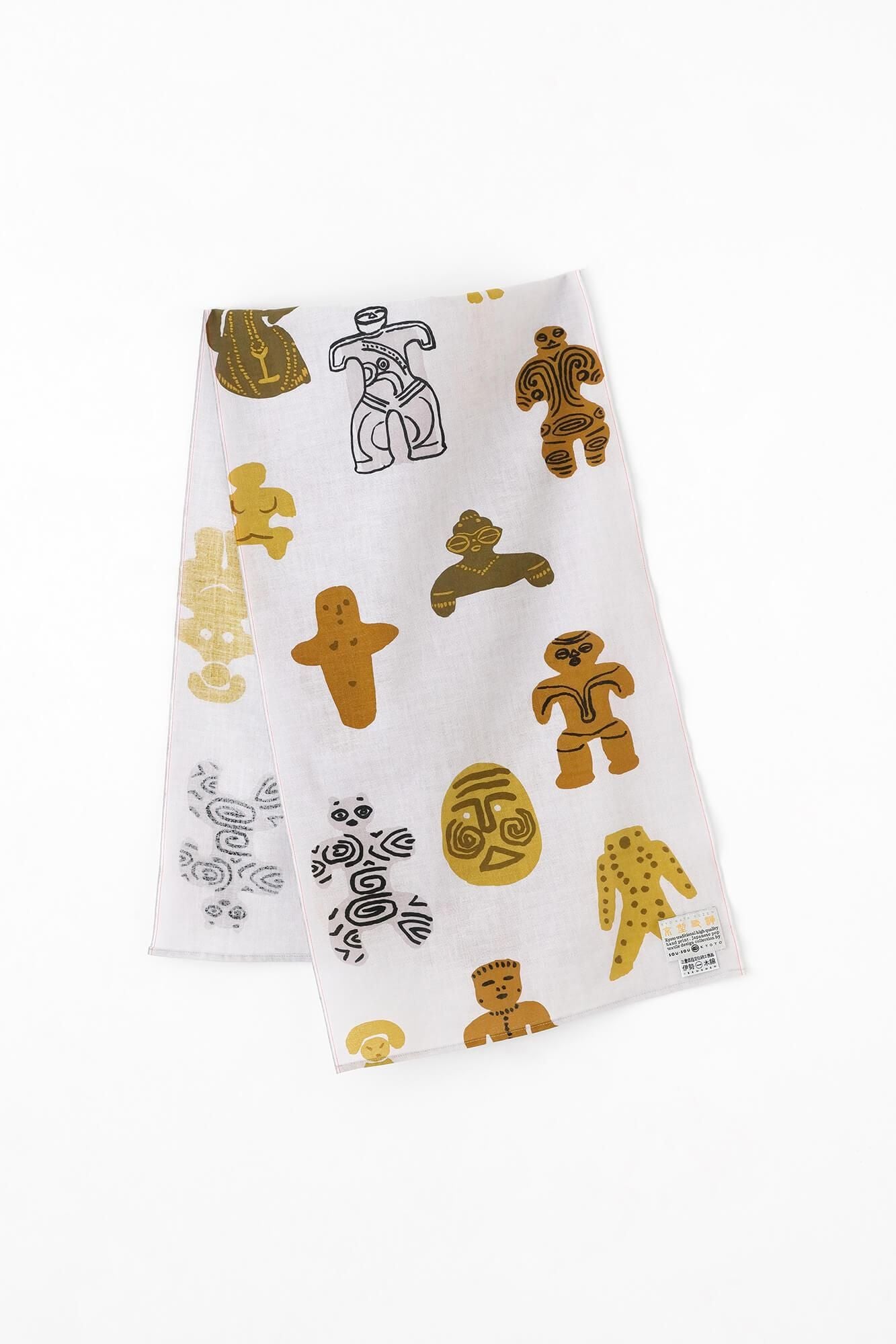 伊勢木棉 圍巾 短版／土偶