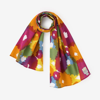 Isemomen Cotton Short Scarf / Full Bloom