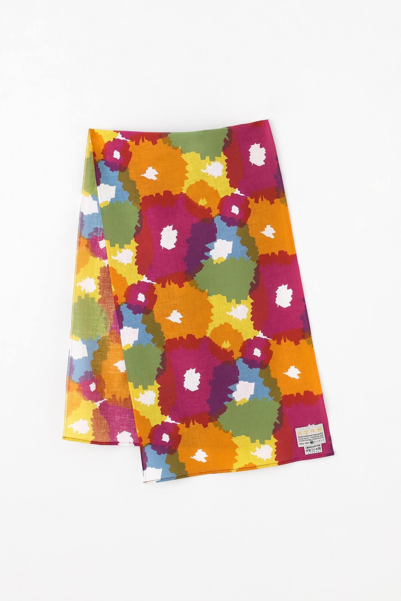 伊勢木綿 くびまき  短丈／咲きほこる