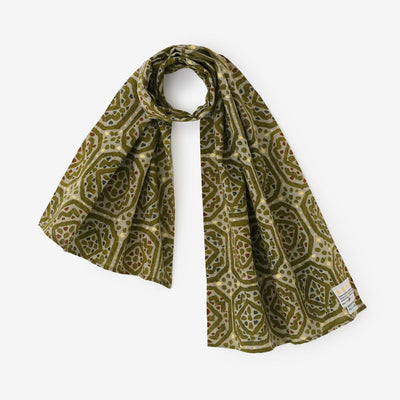 Isemomen Cotton Short Scarf / Ceramic Tile