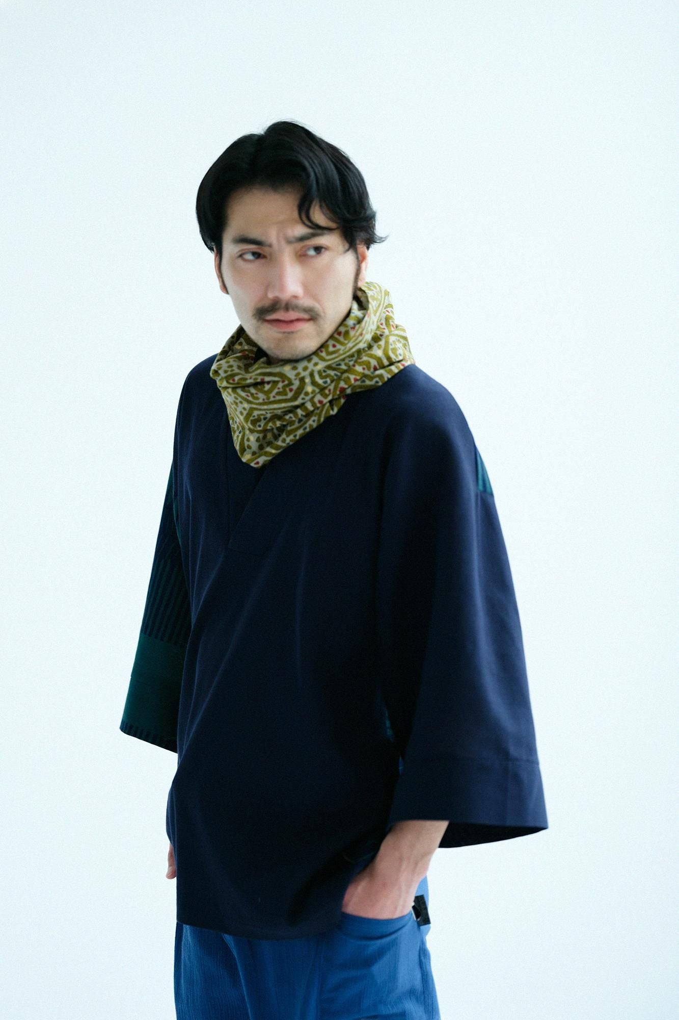 Isemomen Cotton Short Scarf / Ceramic Tile