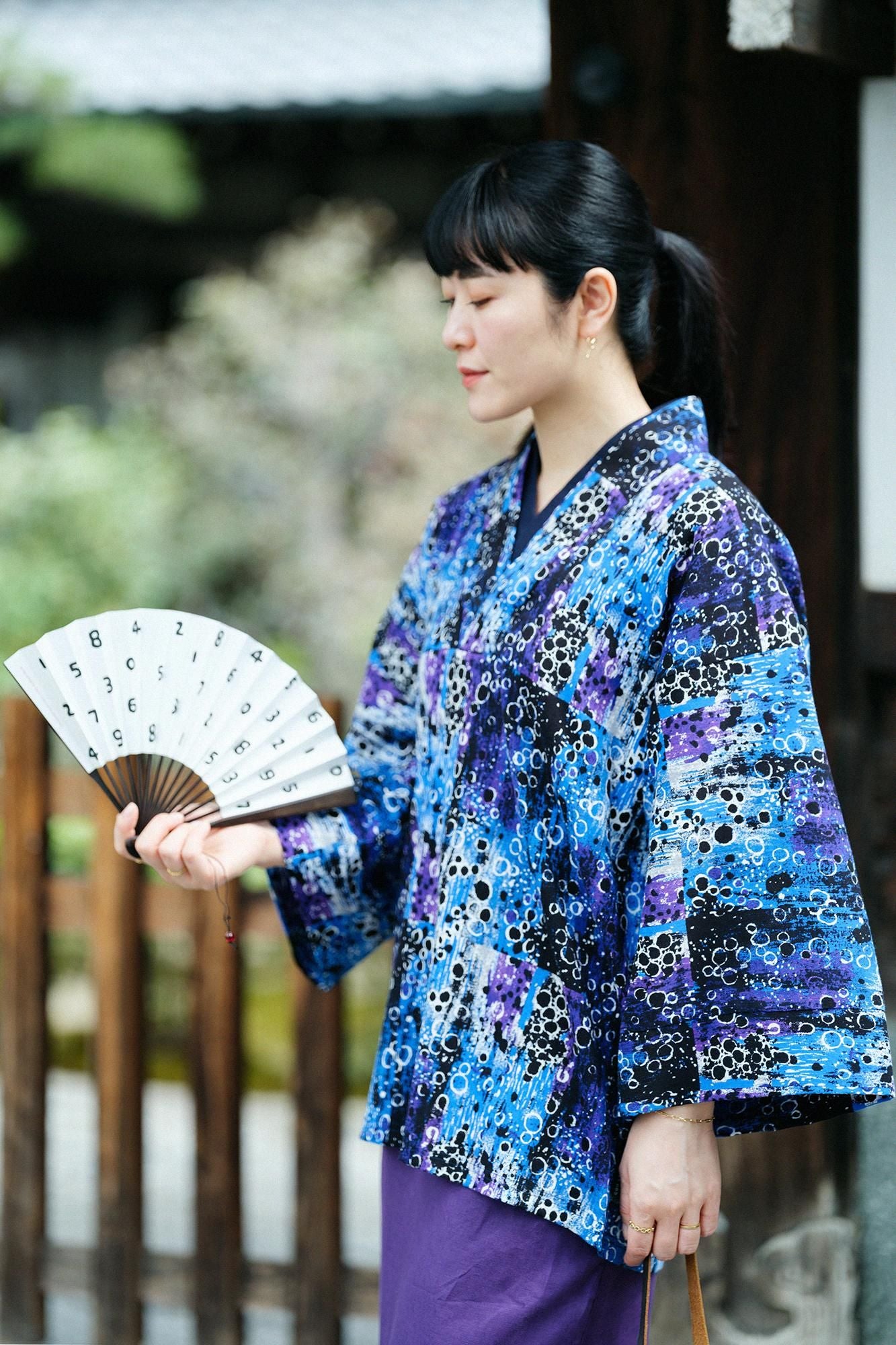 高島縮 40/40 半衿風靡（はんえりふうび）／天目（てんもく）