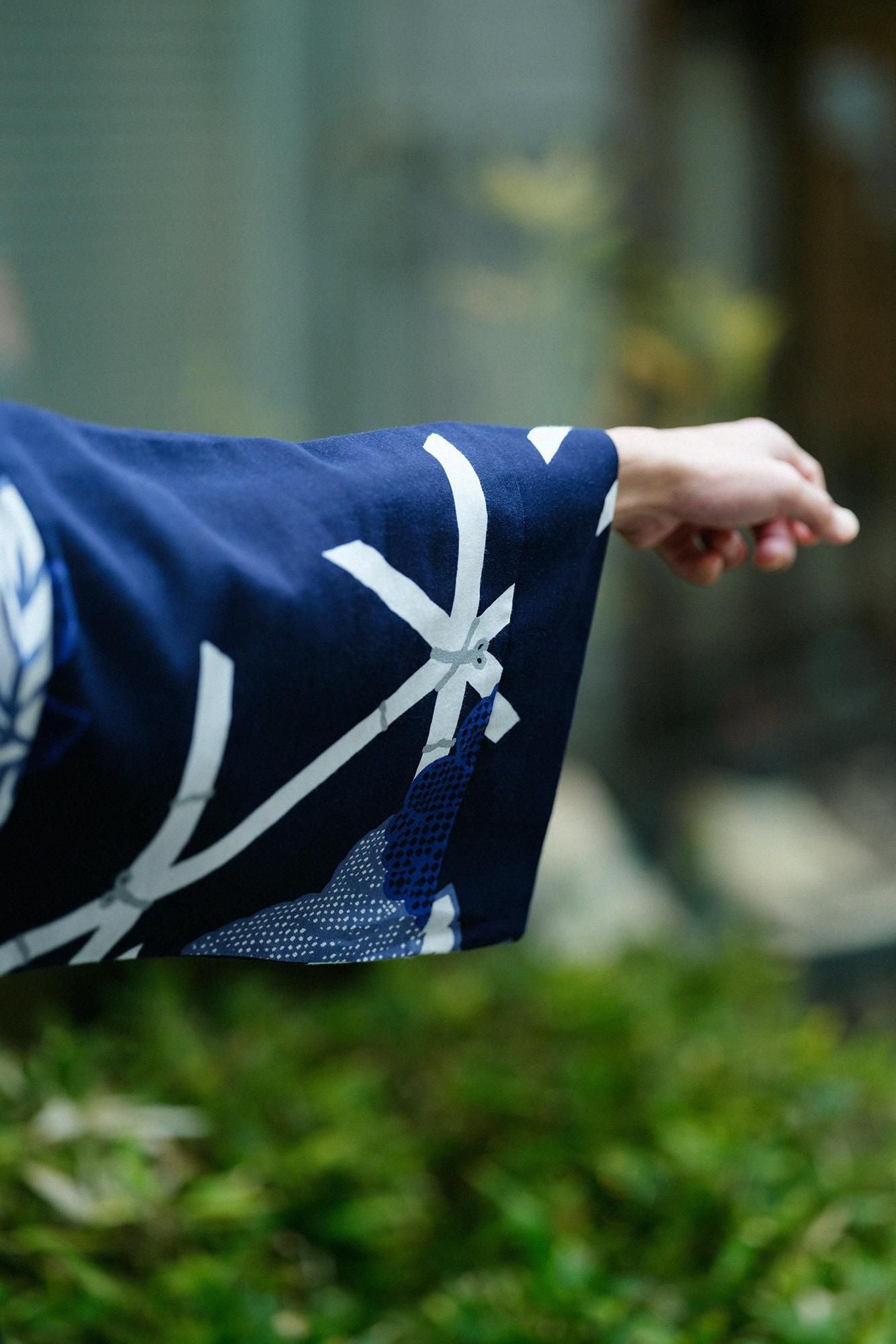 高島縮 40/40 風靡（ふうび） 上／籬菊模様（まがきぎくもよう） 写し（