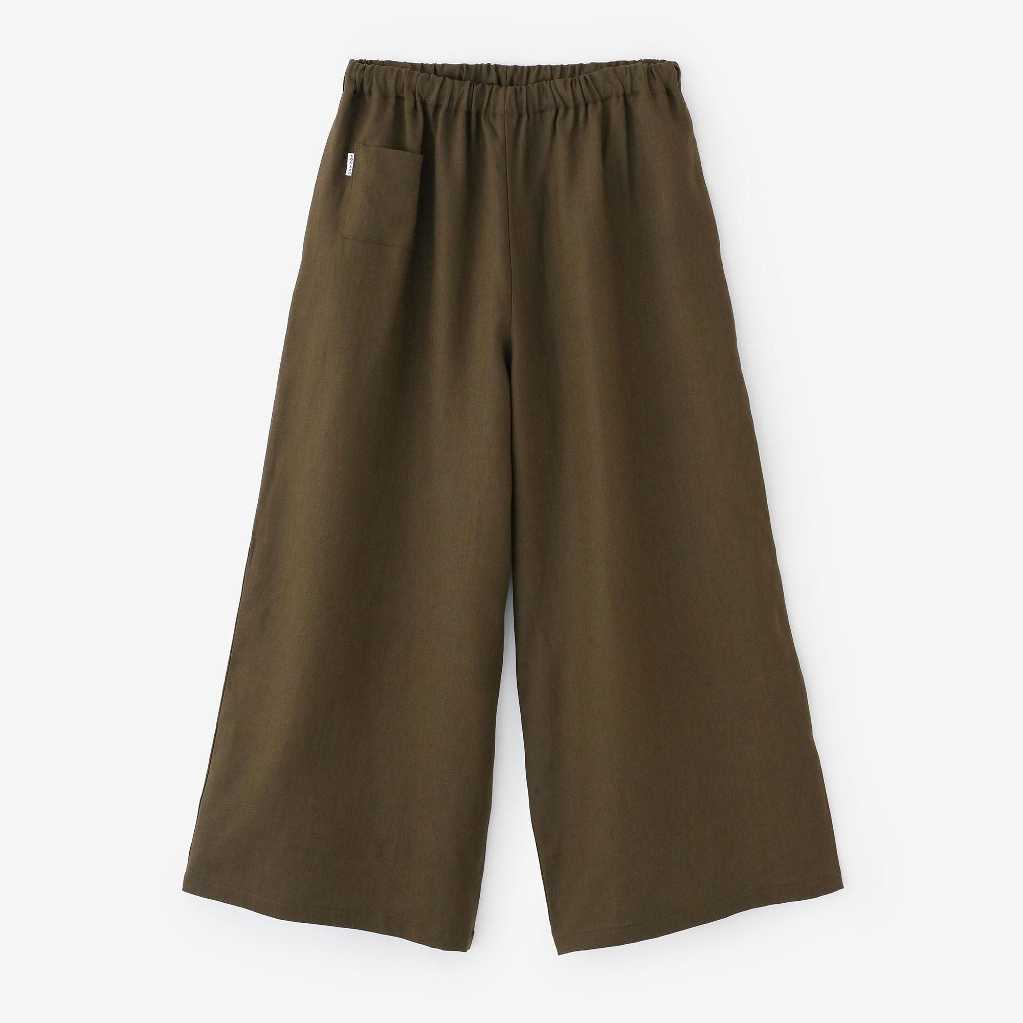 net限定】ストレッチデニム 広形（ひろなり）もんぺ／濃紺（のうこん）