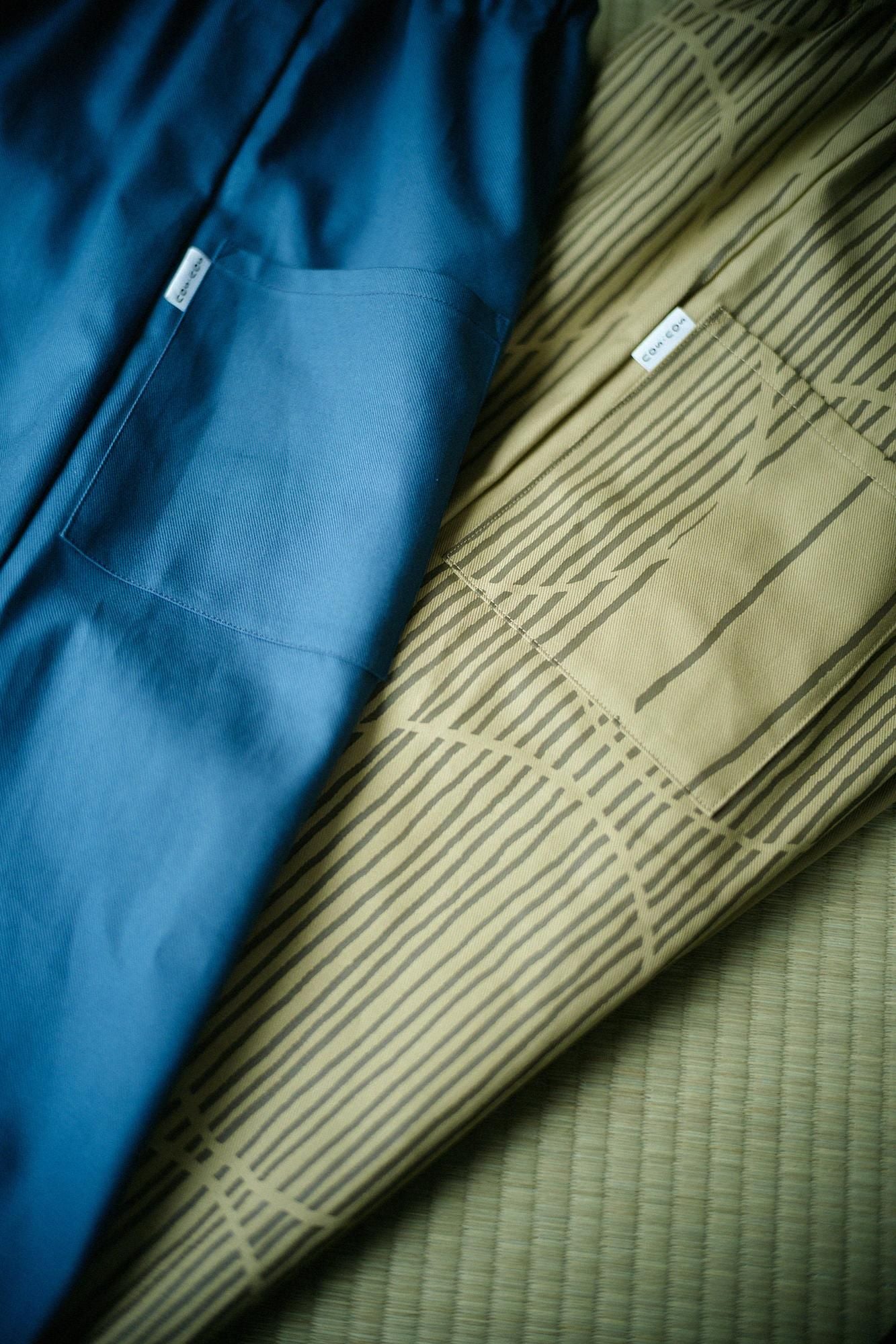 斜紋織 工人褲／水屋 桑染色