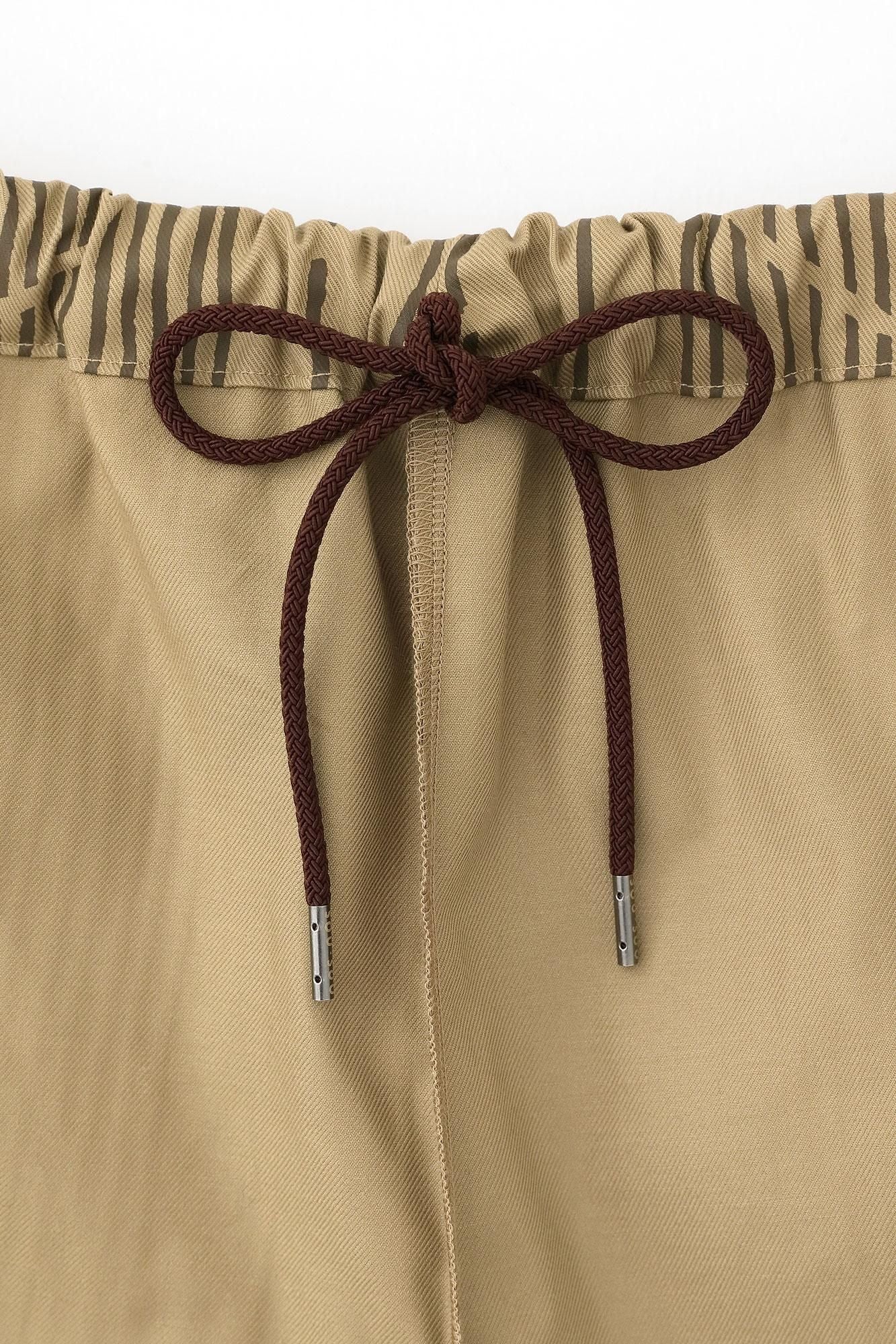 斜紋織 工人褲／水屋 桑染色