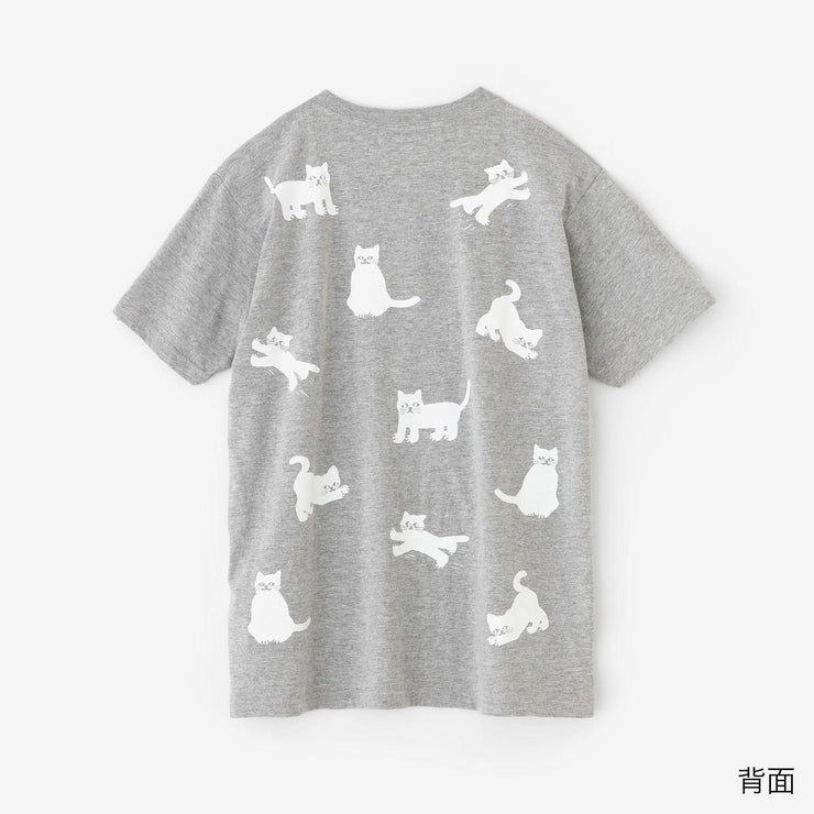 Cat Short Sleeve T-shirt [5.0] / Heather Grey