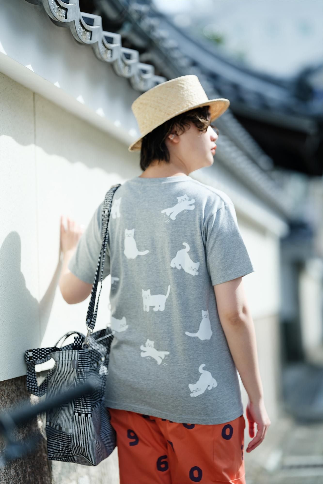 猫短袖T恤[5.0] / Heather Gray