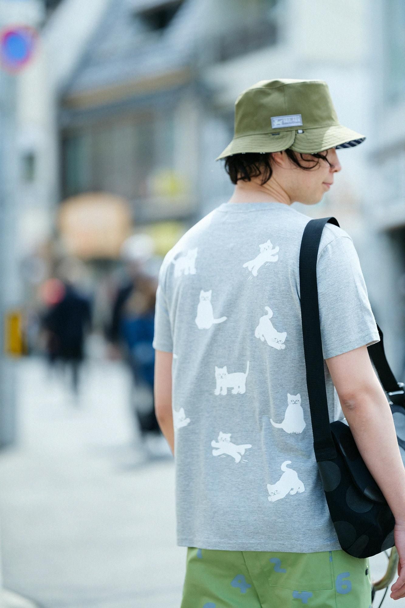 猫短袖T恤[5.0] / Heather Gray