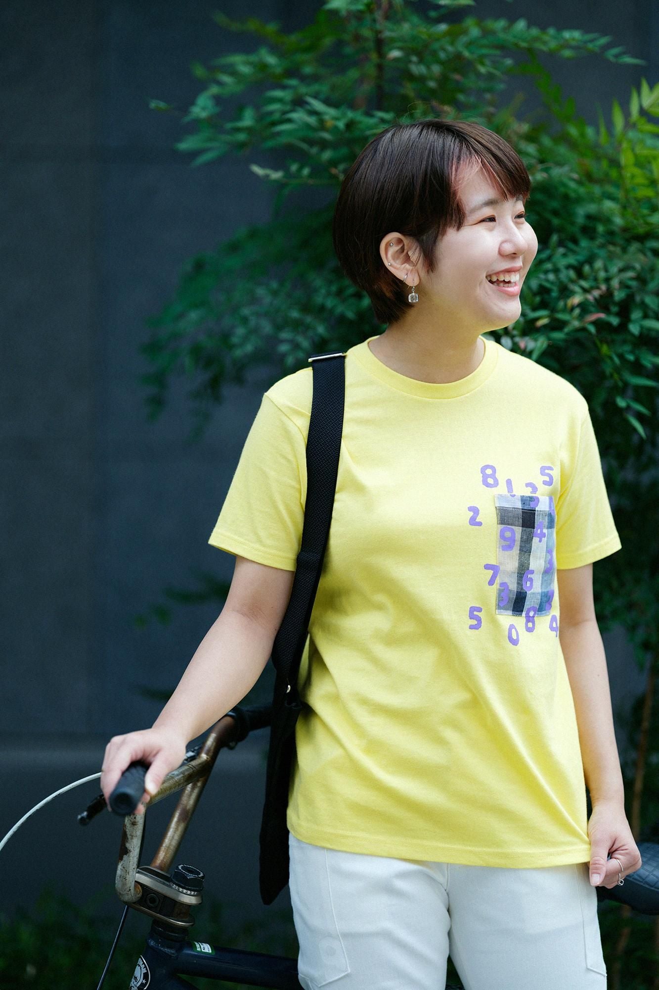 Short Sleeve Pocket T-shirt [5.0] / Yellow × SO-SU-U Kon